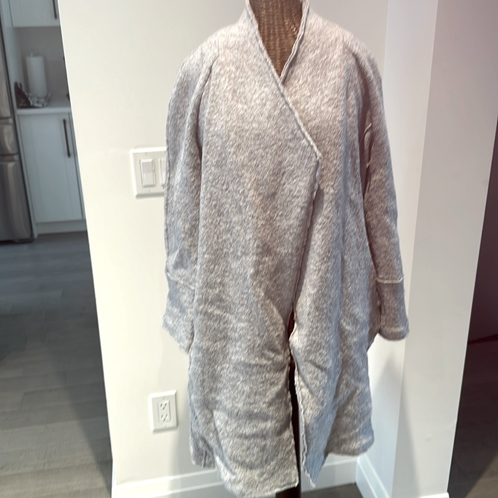 Tahari Grey Women’s Drape Coat